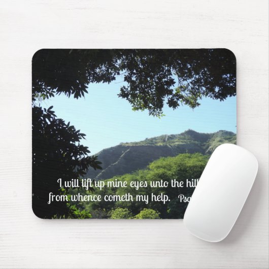 Psalm 121:1 Ich werde meine Augen zu den Mousepad (Mit Mouse)