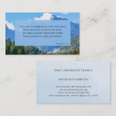 Psalm 121 1und 2 Church Business Card Visitenkarte (Vorne/Hinten)