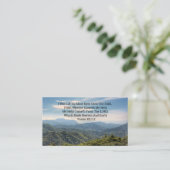 Psalm 121 1und 2 Church Business Card Visitenkarte (Stehend Vorderseite)