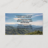 Psalm 121 1und 2 Church Business Card Visitenkarte (Rückseite)