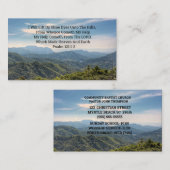 Psalm 121 1und 2 Church Business Card Visitenkarte (Vorne/Hinten)