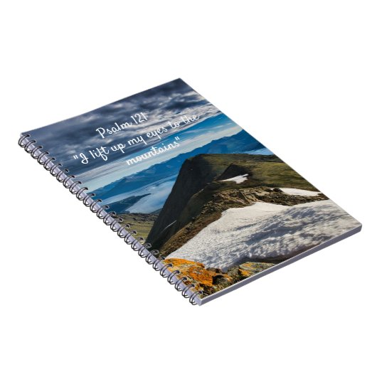 Psalm 121-Berg-Notebook Notizblock (Rechte Seite)