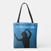 Psalm 121 blaue u. schwarze Tasche (Rückseite)