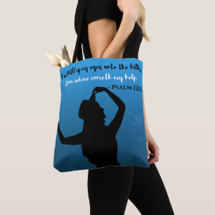 Psalm 121 blaue u. schwarze Tasche