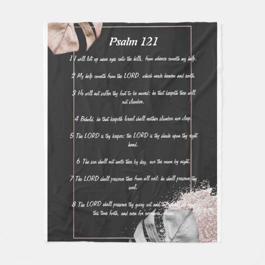 Psalm 121  fleecedecke (Vorderseite)