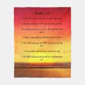 Psalm 121 fleecedecke (Vorderseite)