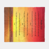 Psalm 121 fleecedecke (Vorderseite (Horizontal))