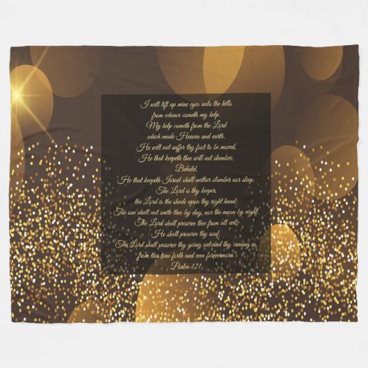 Psalm 121 fleecedecke (Vorderseite (Horizontal))