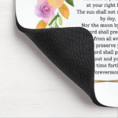 Psalm 121 Geometrischer Rahmen für Blumen Mousepad (Ecke)