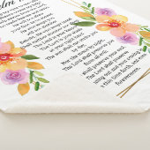 Psalm 121 Geometrischer Rahmen für Blumen Sherpadecke (3/4)