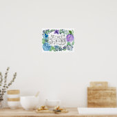 Psalm 121 I lift up my eyes Poster (Küche)