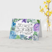 Psalm 121 Ich hebe meine Augen auf Karte (Gelbe Blume)