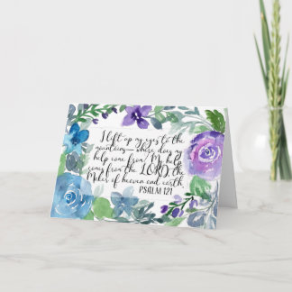 Psalm 121 Ich hebe meine Augen auf Karte