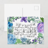 Psalm 121 Ich hebe meine Augen auf Postkarte (Vorne/Hinten)