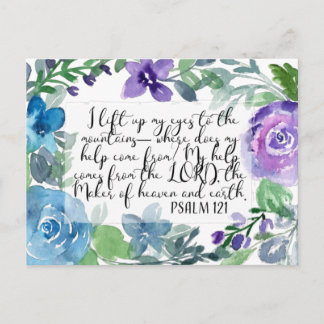 Psalm 121 Ich hebe meine Augen auf Postkarte