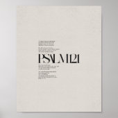 Psalm 121 - "Ich heben meine Augen auf die Hügel" Poster (Vorne)