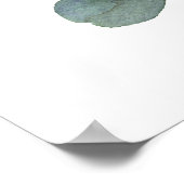 Psalm 121 Ich werde meine Augen erheben Florale Bi Poster (Ecke)