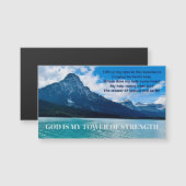 Psalm 121 Inspirational Mountain Lake Photo Magnet (Vorne/Hinten)