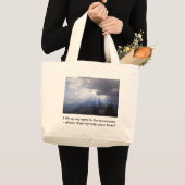 Psalm 121 jumbo stoffbeutel (Vorderseite (Produkt))