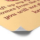 Psalm 121 - Kunstdruck Poster (Ecke)