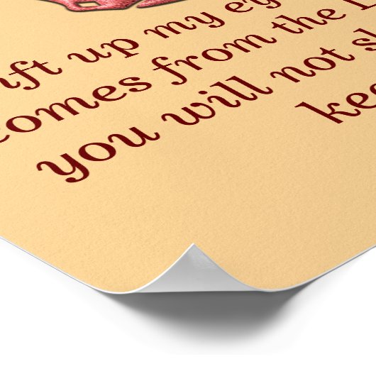 Psalm 121 - Kunstdruck Poster (Ecke)