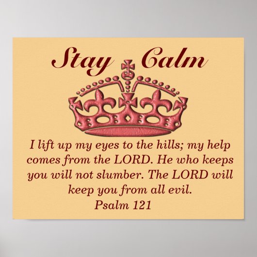 Psalm 121 - Kunstdruck Poster (Vorne)