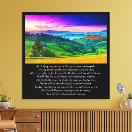 Psalm 121 leinwanddruck (Insitu (Wohnzimmer))
