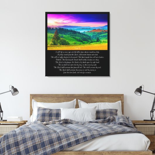 Psalm 121 leinwanddruck (Insitu (Schlafzimmer))