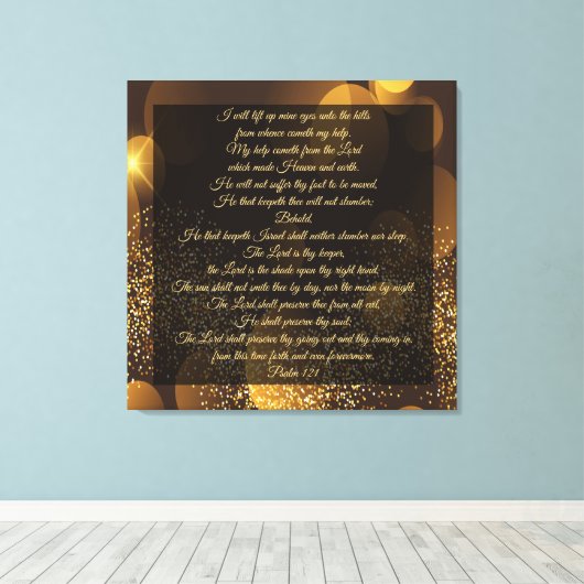 Psalm 121 leinwanddruck (Insitu (Holzboden))