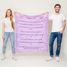 Psalm 121 Lilac-Fleecedecke Fleecedecke