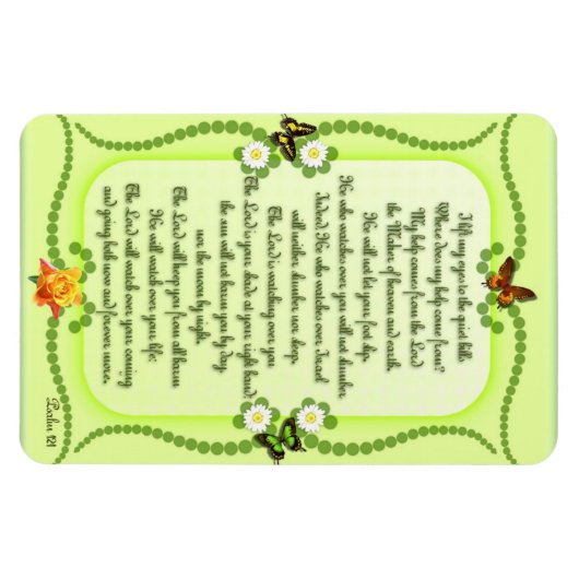 Psalm 121 magnet (Horizontal)