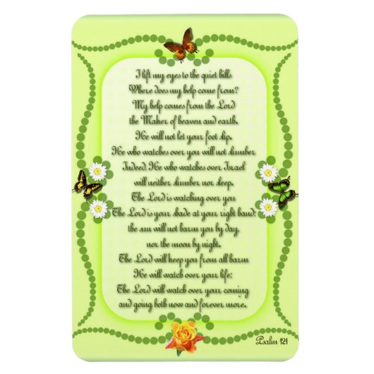 Psalm 121 magnet (Vertikal)