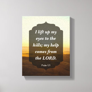 Psalm 121 - meine Hilfe kommt vom LORD Leinwanddruck
