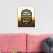 Psalm 121 - meine Hilfe kommt vom LORD Leinwanddruck (Insitu (Wohnzimmer))