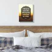 Psalm 121 - meine Hilfe kommt vom LORD Leinwanddruck (Insitu (Schlafzimmer))