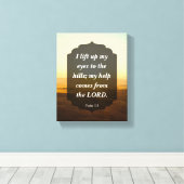 Psalm 121 - meine Hilfe kommt vom LORD Leinwanddruck (Insitu (Holzboden))