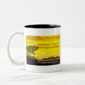 Psalm 121 meine Hilfe Zweifarbige Tasse (Links)