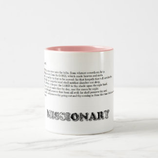 Psalm 121, MISSIONAR Zweifarbige Tasse