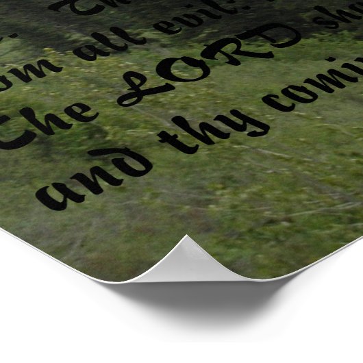 Psalm 121 poster (Ecke)