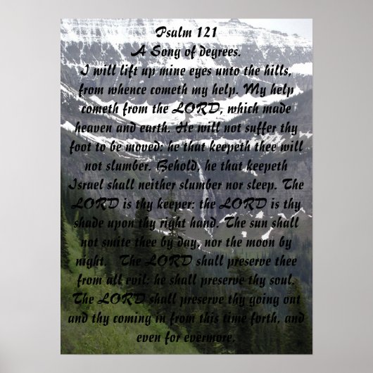 Psalm 121 poster (Vorne)