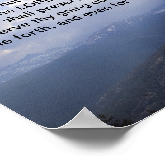 Psalm 121 poster (Ecke)