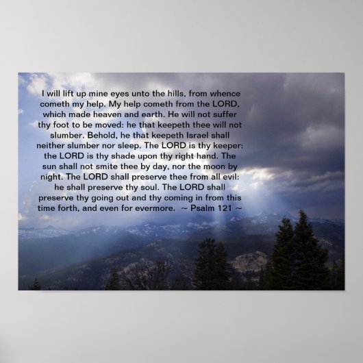 Psalm 121 poster (Vorne)