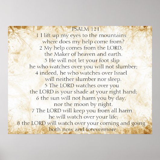 Psalm 121 poster (Vorne)
