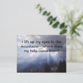 Psalm 121 postkarte (Stehend Vorderseite)