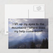 Psalm 121 postkarte (Vorne/Hinten)