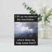 Psalm 121 postkarte (Stehend Vorderseite)