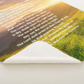 Psalm 121 Schrift Sherpa Blanket Sherpadecke (3/4)
