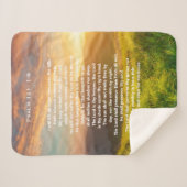Psalm 121 Schrift Sherpa Blanket Sherpadecke (Vorderseite (Horizontal))