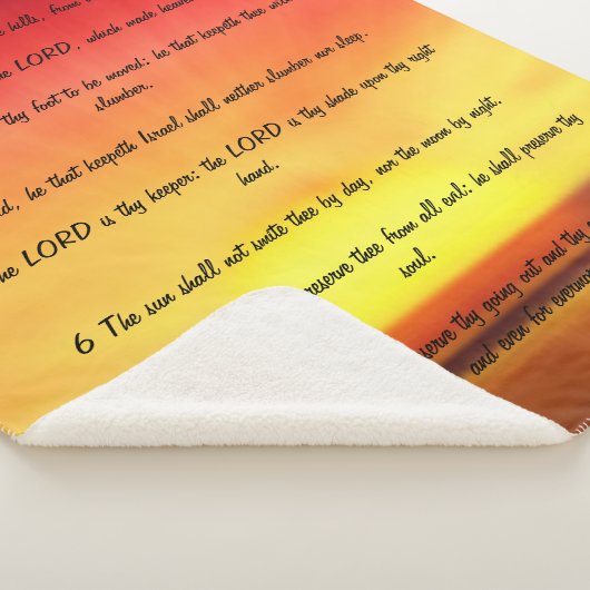 Psalm 121 Sherpa Blanket Sherpadecke (3/4)