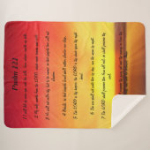 Psalm 121 Sherpa Blanket Sherpadecke (Vorderseite (Horizontal))